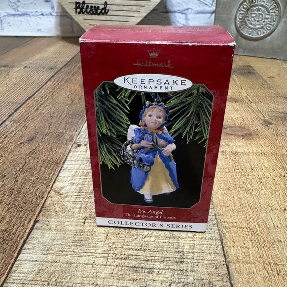 Hallmark Keepsake Collector's Series 1998 Christmas Iris Angel Ornament - Picture 1 of 11